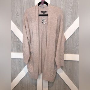B13.06 NWT CYRUS Open Cardigan with Pockets Oatmeal 2X